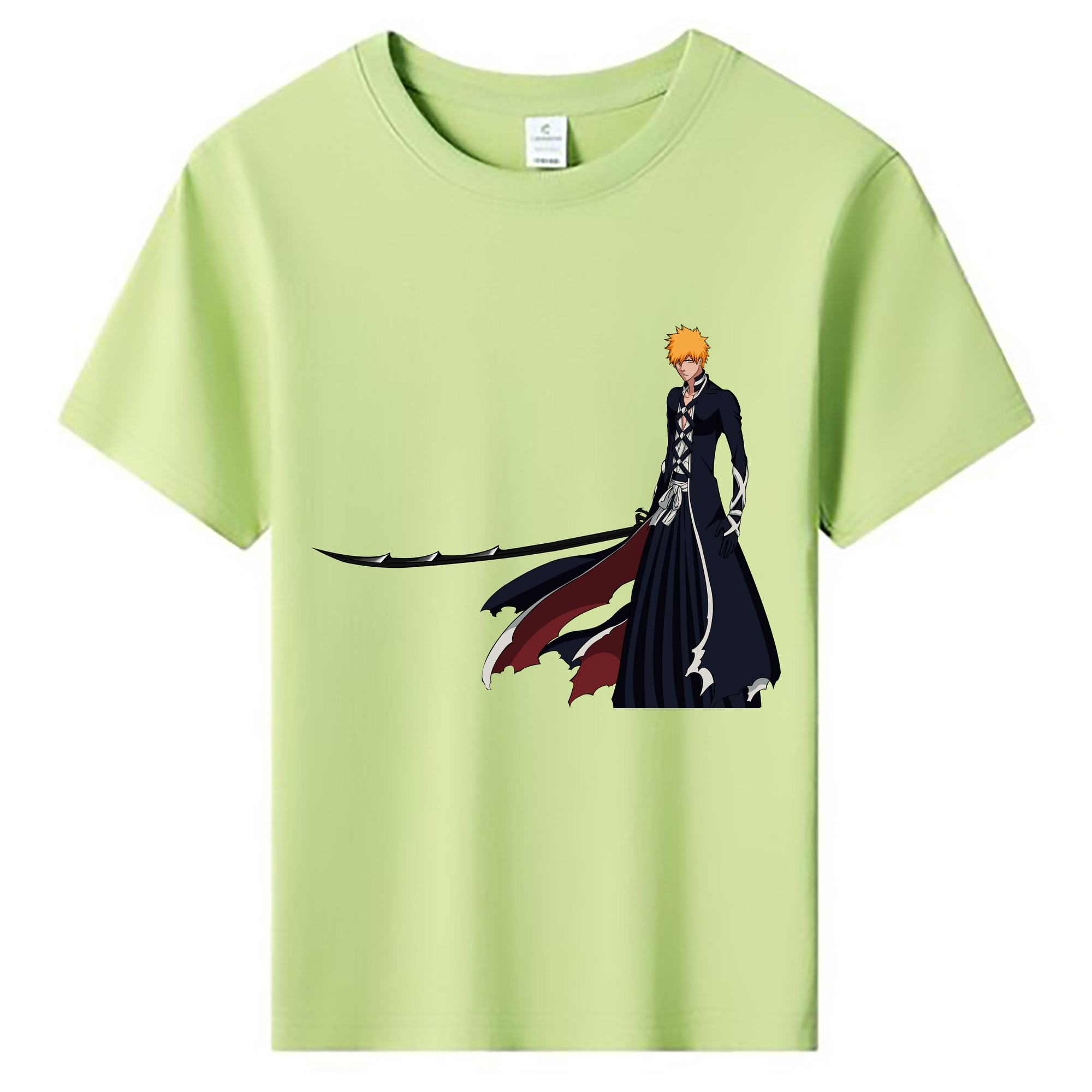 （画像用） ブリーチ 黒崎一護（くろさき いちご）BLEACH Kurosaki Ichigo 綿100％キッズTシャツ（フロントプリント）